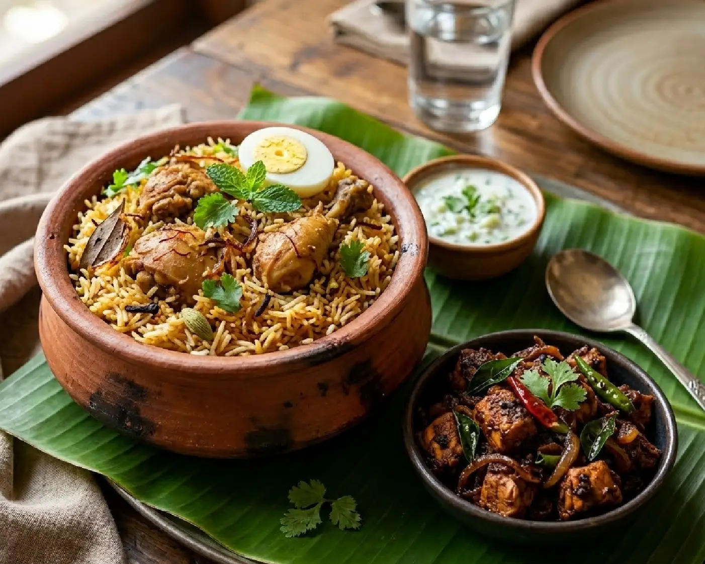 Chicken Biryani + Chicken Varuval