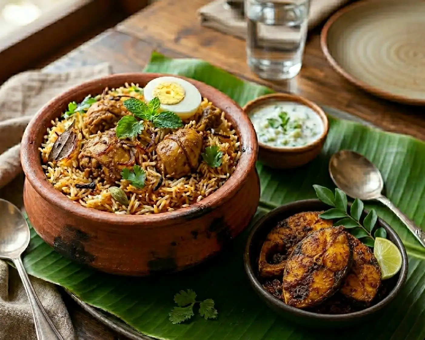 Chicken Biryani + Fish Fry